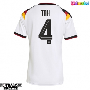 Německo Jonathan Tah #4 Dámské Domácí Dres MS 2026 Krátký Rukáv